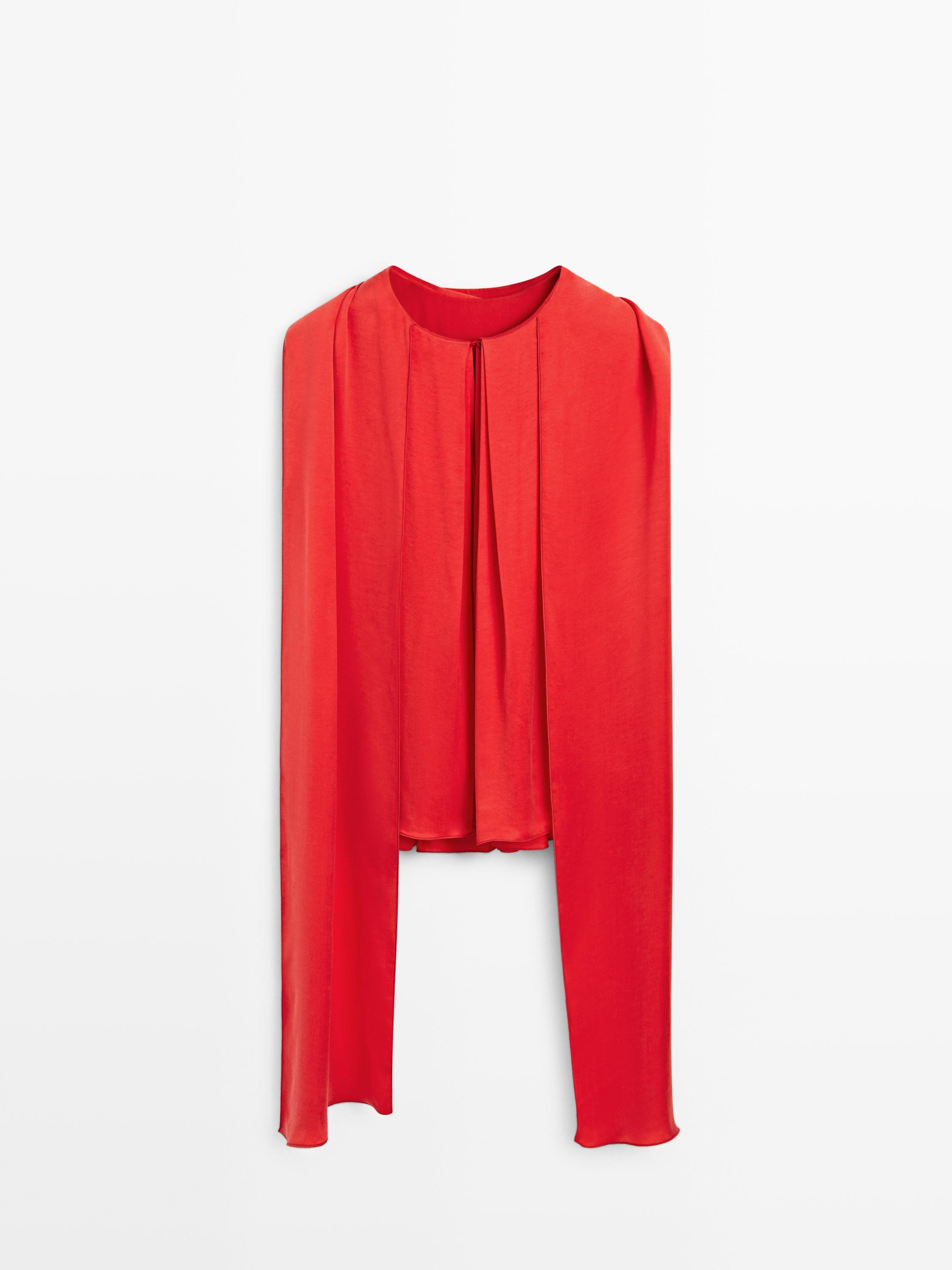 Flowing top with cape detail - STUDIO